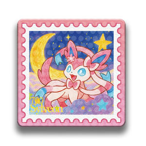 Stiker Lenticular Pokemon Premium, stiker Cuadros pesta nikmat akrilik magnet Aksesori stempel kulkas kotak penguat magnet - Product Image 2