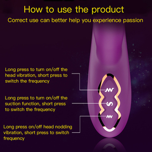 3-in-1-Nippel-Saugmassagegerät 7-Frequenz-Vibrations-G-Punkt-Stimulator USB Magnetisches Laden Weiblicher Vibrator Sexspielzeug für Erwachsene - Product Image 6