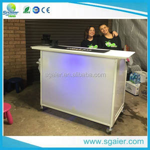 <span class=keywords><strong>Comptoir</strong></span> <span class=keywords><strong>de</strong></span> <span class=keywords><strong>bar</strong></span> portable pliable, utilisé dans le commerce, en solde - Product Image 4