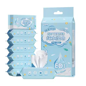 Mini lingettes humides à eau pure pour petit sac portable à usage domestique pour étudiants et adultes pour le nettoyage des mains et de la bouche