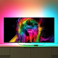 Kit de rétroéclairage intelligent Banqcn RGB 12V 4K Magic Color avec boîtier de synchronisation, commande vocale et application pour écran d'ordinateur de bureau