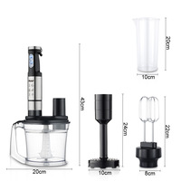 5-in-1 groentehakker, garde, sapcentrifuge, keukenmachine, blender, elektrische blender set voor de keuken