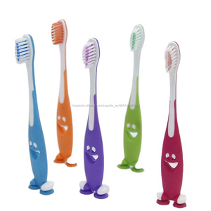 Fabricación aprobado por la Etiqueta Privada cara sonriente forma de succión taza de 3 + años los niños cepillo de dientes - Product Image 1