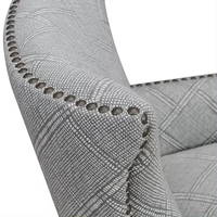 Fauteuil de salon style rétro vintage Fauteuil de bureau en similicuir brun Canapé simple chaise d'appoint