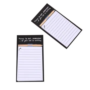 Custom Artwork Printing Writing 60 Pages To Do List Note Pad with TearOff magnetic board for fridge magnet