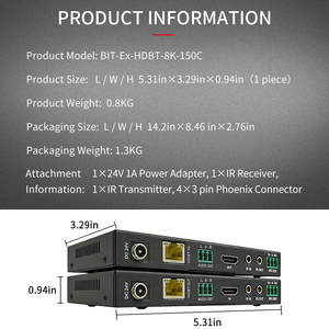 ตัวขยายสัญญาณ AV แบบ HDBaseT 3.0 |   4K120Hz, ระบบควบคุม CEC, ความหน่วงศูนย์สำหรับการผลิตเสมือนจริง/สตูดิโอ - Product Image 6