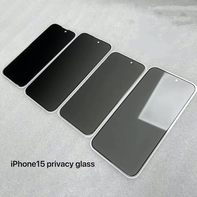 High Aluminum  2.5D Curved Full Glue Anti-Spy Privacy Tempered Glass Screen Protector for  Phone 171 6 Pro Max