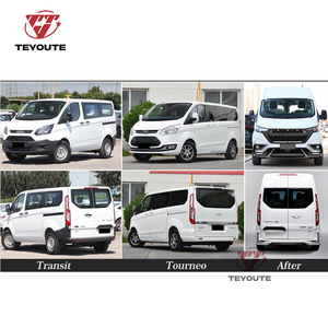 Kit carrosserie style sport pour <span class=keywords><strong>Ford</strong></span> Transit 17-23 et Tourneo 16-22 : Pare-chocs avant modifié, <span class=keywords><strong>calandre</strong></span>, capot et phares - Product Image 4