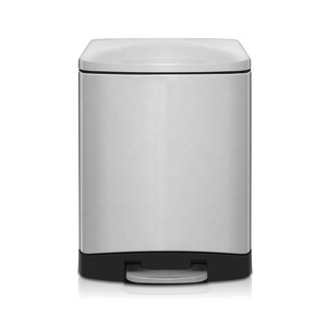 <span class=keywords><strong>Cubo</strong></span> de <span class=keywords><strong>basura</strong></span> Rectangular de acero inoxidable para Hotel, papelera grande con <span class=keywords><strong>Pedal</strong></span>, <span class=keywords><strong>40</strong></span> <span class=keywords><strong>litros</strong></span> - Product Image 2