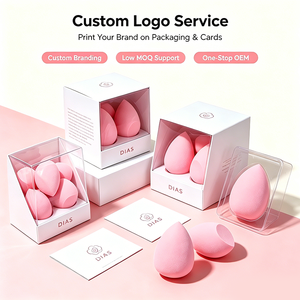 Vente en gros d'outils d'applicateur cosmétique de mélangeur d'oeufs de maquillage de beauté sans latex pour le mélange d'éponge de maquillage de cosmétiques - Product Image 3