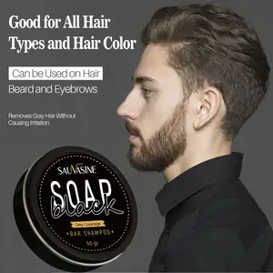 Savon Solide Fait Main aux Extraits de Plantes Anti-Acné et Régulateur de Sébum, Ingrédients Biologiques, Savon Noir Africain - Product Image 1