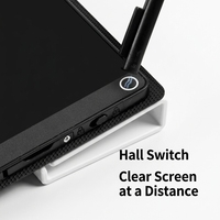 Tablette de dessin numérique réutilisable et effaçable, double écran 6,5 pouces, magnétique, autocollante, alimentée par batterie, personnalisable