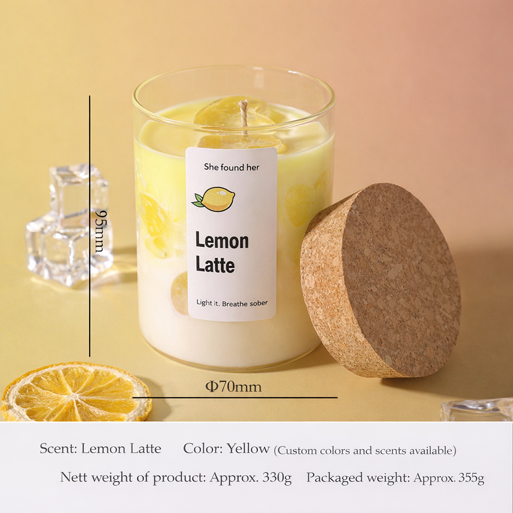 Yellow Lemon Cup (Fragrance: Lime Basil)