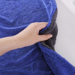 1200gsm Double Twist Loop Eco-Friendly Microfiber Thick Drying Towel Coral Fleece Cleaning Cloth for Vehicle Outdoor <b>Car</b> - Product Image 3
