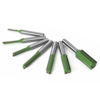 Cuchillas de carburo de tungsteno, vástago de 6mm y 1/4 pulgadas, brocas rectas para carpintería, fresa de madera, herramientas de corte CNC