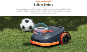 Tondeuse à gazon robotisée sans fil Navimow série H2, sans fils, sans antenne, contrôle par application intelligente, cartographie automatique, robot d'entretien des pelouses - Product Image 6