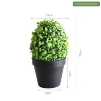 Grote binnenhuis-tuin kunstmatige topiary moderne plastic grasbal bonsai dichte Milaan groene decoratieve bloem voor de woonkamer
