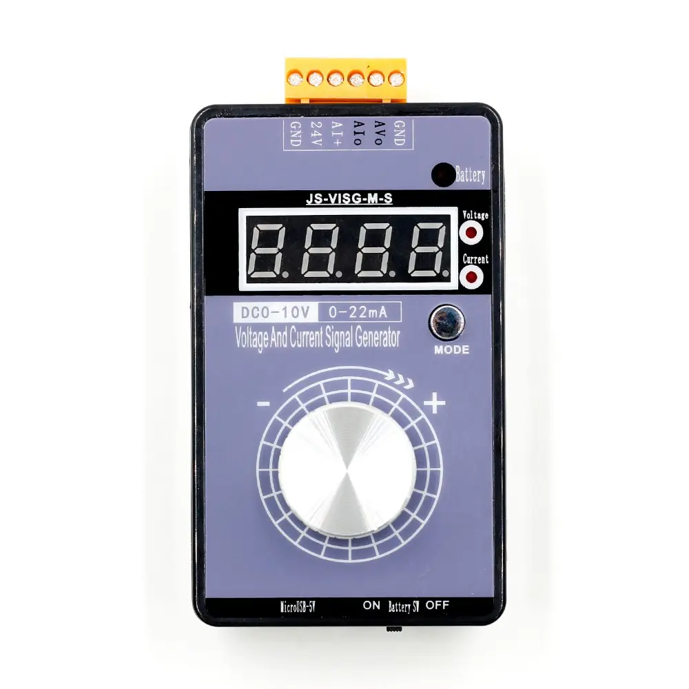 Generador portátil de señal de voltaje de corriente CC ajustable de alta precisión, 0-5V 0-10V 4-20mA con pantalla LED