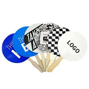Promotion Paper Handheld Fan Outdoor Advertising Custom Portable Hand Fans With Logo - Product Image 1