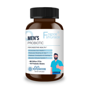 Healthcare Supplement Manufacturer Men's <b>Probiotics</b> <b>Tablets</b> Promote Gut and Immune Health Herbal <b>Probiotics</b> for Men Supplement - Product Image 1