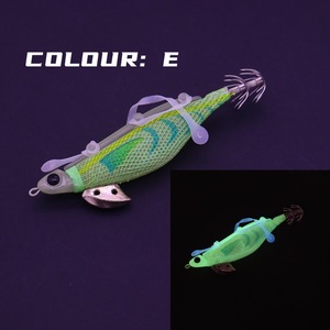 Anzuelo <span class=keywords><strong>Egi</strong></span> de pesca de camarón de acero inoxidable luminoso anzuelo de plantilla de calamar para pesca de mar de carpa de agua dulce - Product Image 5