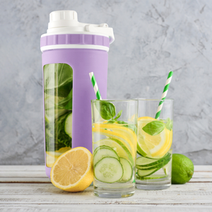 Vidro copo proteína shaker garrafa vidro borosilicato com manga silicone - Product Image 4