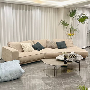 Sofá minimalista italiano <span class=keywords><strong>Budapest</strong></span> Sofá <span class=keywords><strong>de</strong></span> esquina <span class=keywords><strong>de</strong></span> forma atípica Marco <span class=keywords><strong>de</strong></span> madera maciza <span class=keywords><strong>de</strong></span> alta calidad Sofá <span class=keywords><strong>de</strong></span> tela tecnológica - Product Image 4