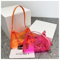2023 nouvelle mode gelée Min sacs à bandoulière femmes bandoulière avec fermeture éclair chaîne dames sac à main bonbons PVC Ladys sacs