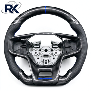 Volante de Fibra de Carbono Forjado para <span class=keywords><strong>Ford</strong></span> <span class=keywords><strong>Bronco</strong></span> 2021-2024, Botones con Marcador Rojo, <span class=keywords><strong>Precio</strong></span> Bajo al por Mayor, Directo de Fábrica - Product Image 1