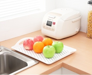 Bandejas antideslizantes personalizadas <span class=keywords><strong>de</strong></span> plástico ABS <span class=keywords><strong>de</strong></span> Color blanco y negro <span class=keywords><strong>para</strong></span> servir en fiestas - Product Image 6