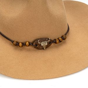 Topi Bulu Gaya Vintage Barat Unisex Berkualitas Tinggi 100% Wol Felt untuk Musim Semi Gugur, Pesta Wanita, Topi Fedora Pelindung Matahari - Product Image 4