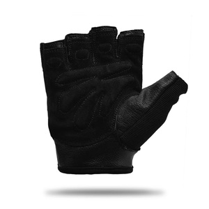 Custom Logo Breathable Lightweight Non-Slip Half Finger Leather Gym Gloves for Weight Lifting & Workout - Product Image 3
