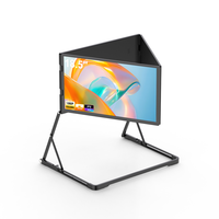 Nouveau modèle 2026 Moniteur portable Full HD triple écran 18,5 pouces avec extension d'écran d'ordinateur portable Type-C avec 1 câble pour 3 moniteurs