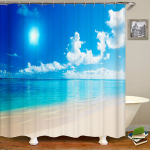 <span class=keywords><strong>Rideau</strong></span> <span class=keywords><strong>de</strong></span> douche en polyester imperméable pour salle <span class=keywords><strong>de</strong></span> bain personnalisé avec coucher <span class=keywords><strong>de</strong></span> soleil crépuscule paysage <span class=keywords><strong>de</strong></span> plage <span class=keywords><strong>bord</strong></span> <span class=keywords><strong>de</strong></span> <span class=keywords><strong>mer</strong></span> imprimé crochet pour <span class=keywords><strong>rideau</strong></span> décor à la maison - Product Image 2