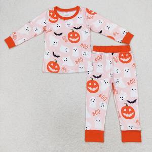 เทรนดี้อิสม์ บูติก ชุดนอนเด็กวัยหัดเดินลายผีฟักทองค้างคาว BOO ผ้าสแปนเด็กซ์ ผ้าฝ้ายออร์แกนิค เนื้อนุ่ม แขนยาว - Product Image 1