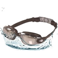Nouvelles lunettes de natation de style moderne, étanches, anti-buée, avec revêtement électrolytique, monture fine