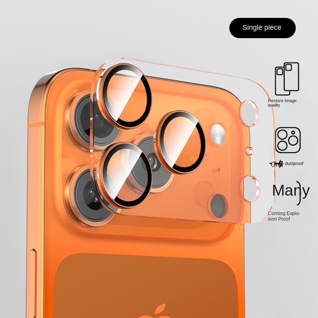 AR Transparent Tempered Glass for 17 Pro Max Rear Camera Lens Film Explosion-Proof Anti-Fingerprint Features Made in China