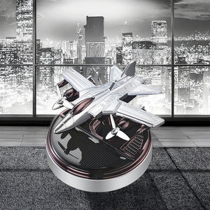 พัดลมน้ำหอมปรับอากาศในรถยนต์ ดีไซน์ทันสมัย รูปทรงเครื่องบิน ใช้พลังงานแสงอาทิตย์ ระบบระเหยธรรมชาติ กำลังขายดี - Product Image 3