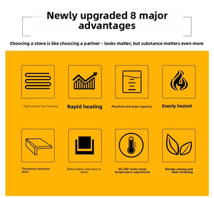 หม้อทอดไฟฟ้าอเนกประสงค์ สเตนเลสสตีล ขนาด 8 ลิตร 220V รุ่นใหม่ ใช้งานง่าย รับประกัน 1 ปี สำหรับการทอด - Product Image 6