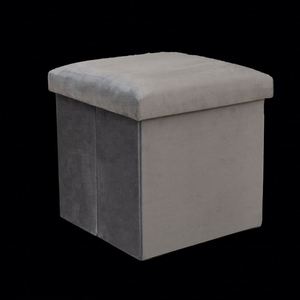 Modern <b>Stool</b> Living Room Furniture <b>Storage</b> Box Fabric Stainless Steel Bamboo Highest Quality Sample Available <b>Stools</b> Counter - Product Image 2