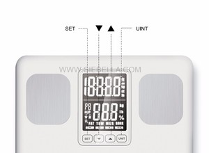 Großhandel elektronischer Körperfett-Analysator mit BMI-Funktion Gewichtungs-Grotfett-Skala - Product Image 5