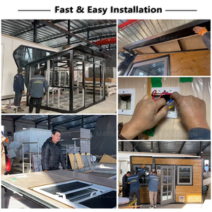 Kits de <span class=keywords><strong>garage</strong></span> de rangement extérieur, abris de jardin faciles à assembler, <span class=keywords><strong>construction</strong></span> métallique durable et étanche - Product Image 6