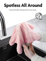 Lot de 30*2 torchons de cuisine ultra absorbants, modernes et écologiques, en microfibre lavable, en rouleau, à déchirer facilement
