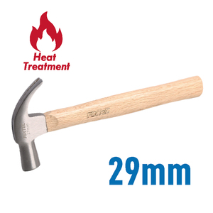 Marteau à griffes de type britannique FIXTEC 27mm/29mm traité thermiquement avec manche en bois FHCH20027W/FHCH20029W Marteau en bois FHCH20027W/FHCH200 - Product Image 5