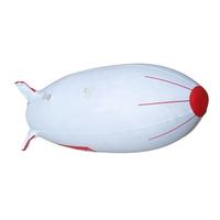 Modèle de mini-skinship spatial gonflable durable en PVC 68x21cm pour événements festifs