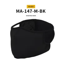 Masque de tir tactique en tissu large respirant et élastique pour homme, protection faciale souple pour activités extérieures, printemps-automne - Taille M/L M077