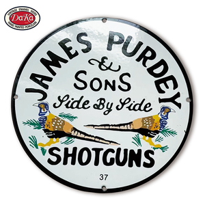 Vintage descuento James Purdey Sons <span class=keywords><strong>escopetas</strong></span> 37 empresa superventas al por mayor signos de porcelana esmaltada - Product Image 1