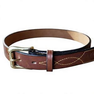 Ceintures en cuir de qualité pour hommes, forme rectangulaire, boucle en acier, style vintage, ceinture faite à la main, cadeau de luxe, premium - Product Image 6