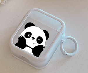 Pour <span class=keywords><strong>Airpods</strong></span> 2 Pro 1/2 Creative Cute Chubby <span class=keywords><strong>Panda</strong></span> Étui pour écouteurs en silicone Étui étanche - Product Image 2