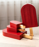Boîte rigide rouge bordeaux brillante pour gloss à lèvres, emballage personnalisé de luxe pour cosmétiques, soins de la peau, rouges à lèvres, boîte en papier et cuir pour parfums